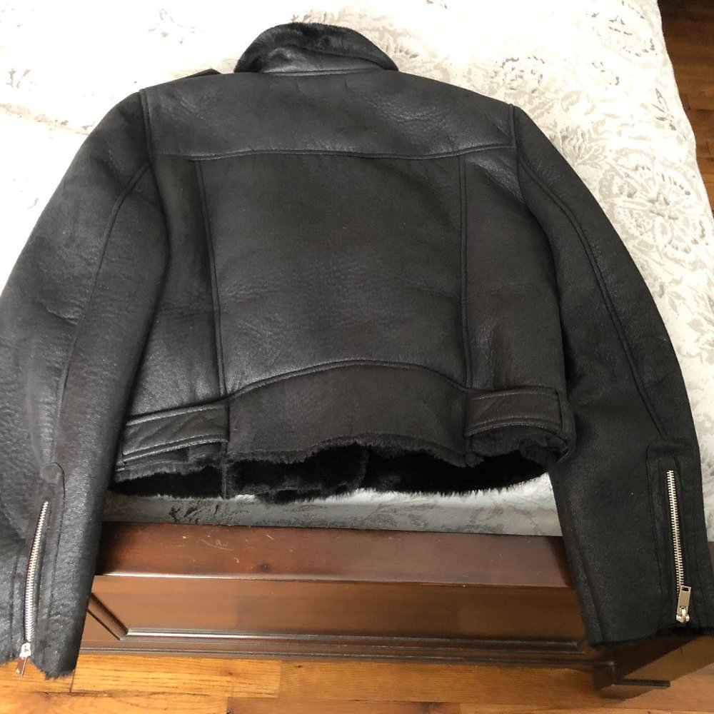 Zara Faux Shearling Lined Jacket - Picture 2 of 7